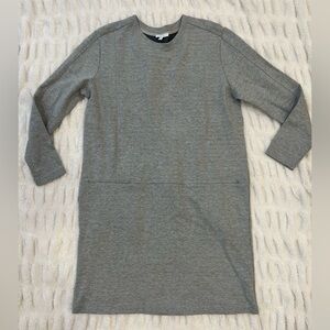 Women’s Johnny Was Calme Zip Pocket Knit Gray Shift‎ Dress Size Medium